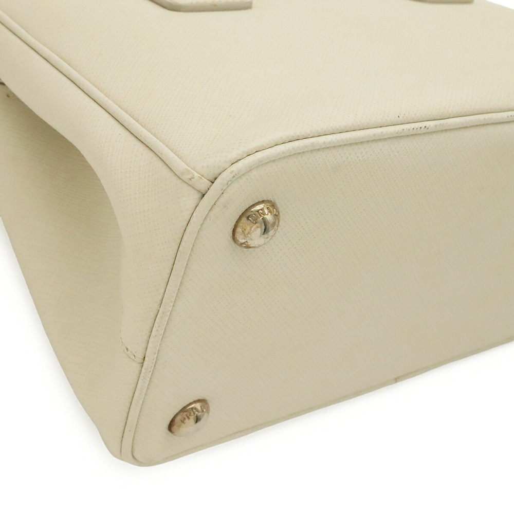 PRADA Galleria Handbag/Shoulder Bag, Saffiano Leather, White, 1BA896 - Picture 4 of 10